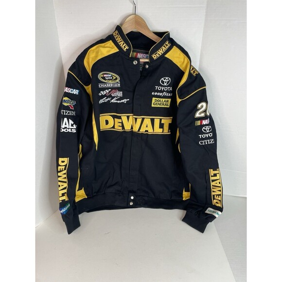 Vintage NEW Nascar Jacket Mens 3XL Matt Kenseth Dewalt JH Design Logo Racing